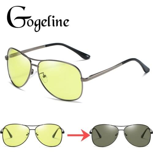 2020 Day Night Photochromic Polarized Sunglasses for Men Women Aviation Car Driver Night Vision UV400 Discoloration Lens