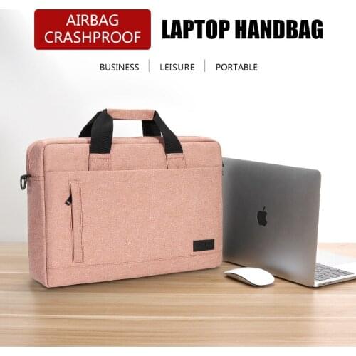 Laptop bag Sleeve Case Protective Shoulder handBag Notebook Briefcases For 13 14 15 15.6 Macbook Air HP Lenovo Dell Top-Handle