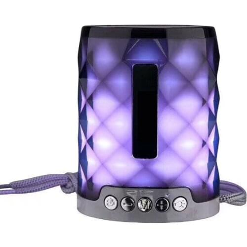 Tg155 portable outdoor Bluetooth speaker wireless bluetooth speaker colorful LED light insert card gift color light