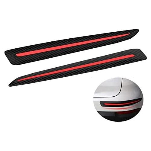 Universal Black Anti-Collision Patch Bumper Guard Strip Anti-Scratch Bumper Protector Trim for Cars SUV Pickup Truck (2 Pack)