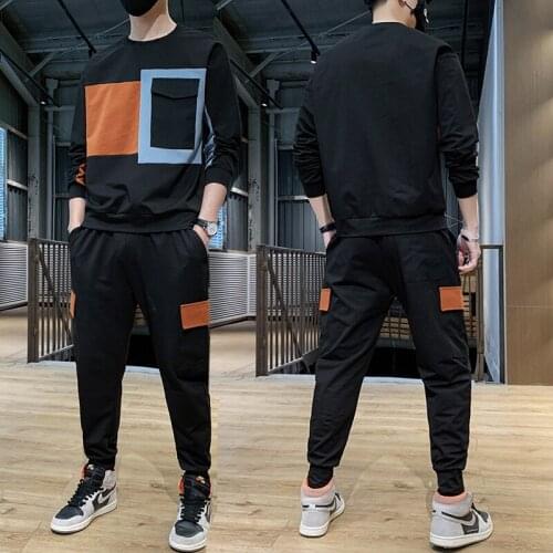 Piece Sweatshirt 2 Sweatpants Sets Men Conjunto Hombre Men 2020 Spring Casual Sportswear Jacket Sets Tracksuit Men Heren Kleding