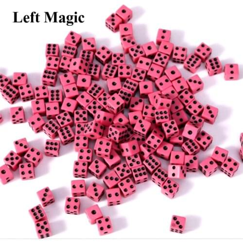 10 Pcs Mini Dice (Size: 8cm) Magic Tricks Red Yellow White Green Dice Magic Props Close Up Stage Accessary Mentalism Magician