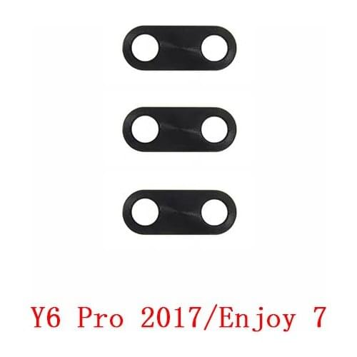 10PCS Rear Back Camera Glass Lens Cover For Huawei Y6 Pro 2017 Enjoy 7 With Sticker Replacement Parts