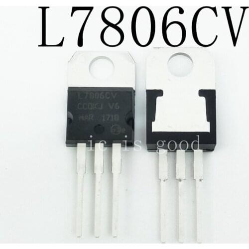 100pcs/lot New L7806CV TO-220 MC7806 L7806 KA7806 6V Voltage Regulator