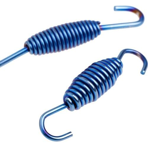 2pcs 55mm/68mm Motorcycle Exhaust Pipe Muffler Mounting Spring Hooks Link Pipes