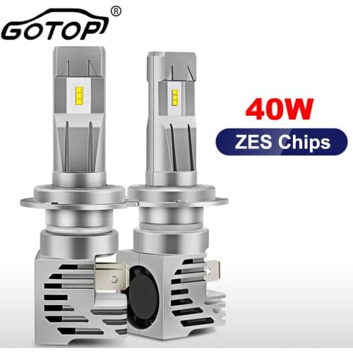 2pcs H7 LED H1 H4 LED H11 H8 9005 9006 H9 HB3 HB4 H3 9007 9004 Car Led Bulb Headlight Car Light ZES 6500K Auto Lamp Bulbs Lamp
