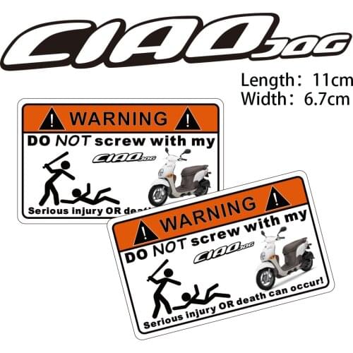 KODASKIN 2 Pieces Do Not Screw Warning Sticker Motorcycle Decal for YAMAHA CIAD JOG