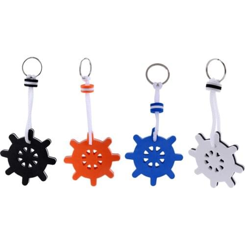 4Pcs Floating Key Rings Marine Boat Nautical Kayaking Floating Foam Keychains for Fishing Rafting Boating Accessories