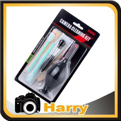 New 5 IN 1 Cleaning Kit For Camera Lens Cleaning Kit (Air Blower/Brush/Senior Shammy/CCD Swabs Wand)