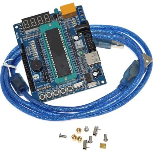 51 / AVR Microcontroller STC89C52RC Learning Development Board USB Cable