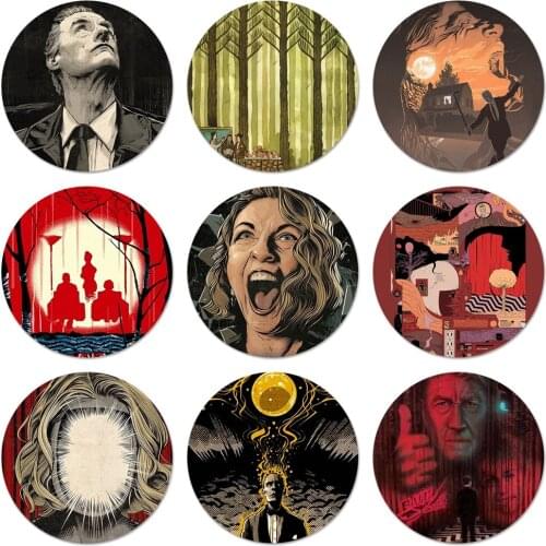 58mm tv Welcome To Twin Peaks Badge Brooch Pin Accessories For Clothes Backpack Decoration gift