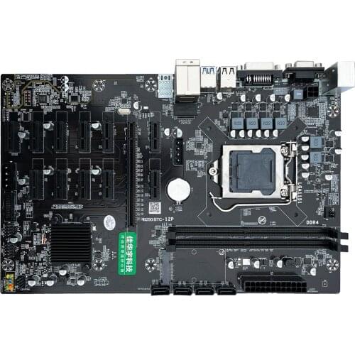 B250BTC 12 Graphics Card Slots 1151 Interface DDR4 Computer Motherboard Meticulous Workmanship Motherboard