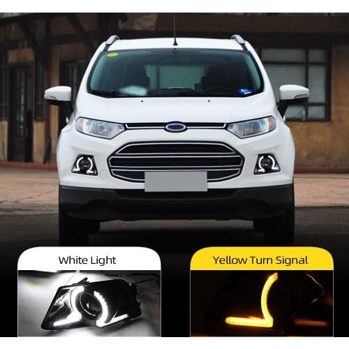 CSCSNL 2Pcs for Ford Ecosport 2013 2014 2015 2016 LED DRL Daytime Running Light Daylight Waterproof Signal Styling light