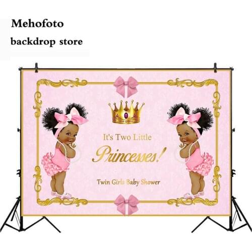 Mehofoto Little Princess Photo Backdrop Pink Newborn Baby Shower Birthday Party Decoration Photography Background Studio 972