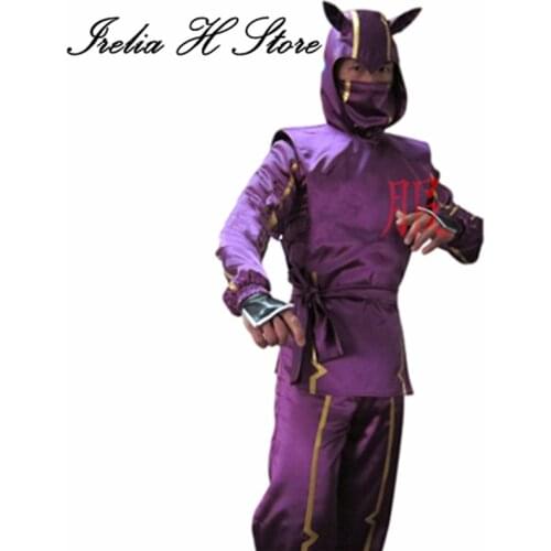 The Game lol Cosplay Kennen the Heart of the Tempest Cosplay Purple Cloth Halloween Party Cosplay Costumes