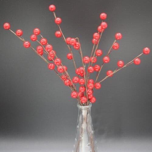 Artificial Berry Branches 35CM Plastic Berries Christmas Wedding Birthday Party Garden Home Shop Office Decoration DIY