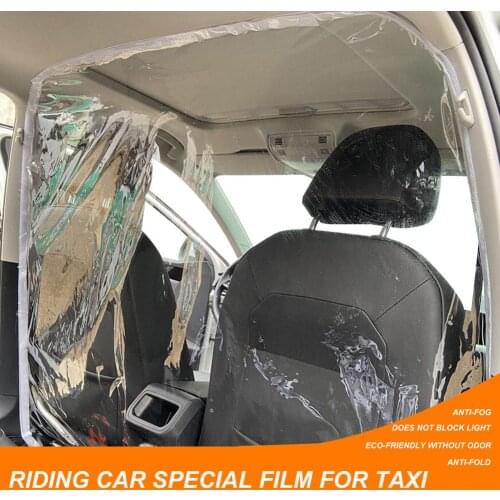 Car Taxi Isolation Film Transparent Plastic Anti-Fog Full Surround Protective Cover Curtain Cab Front And Rear Row Protective