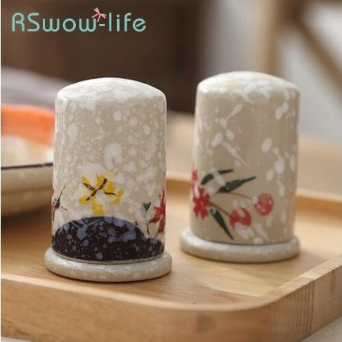 Japanese Fashion Creative Toothpick Holder Toothpick Jar Underglaze Japanese Style Toothpick Box Dining Room Decorations