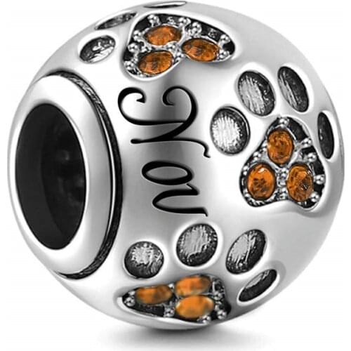 Hot Sale Silver 12 Color Birthstone Charm Fit Original 3mm Bracelet&Bangle Making Fashion DIY Jewelry For Women November