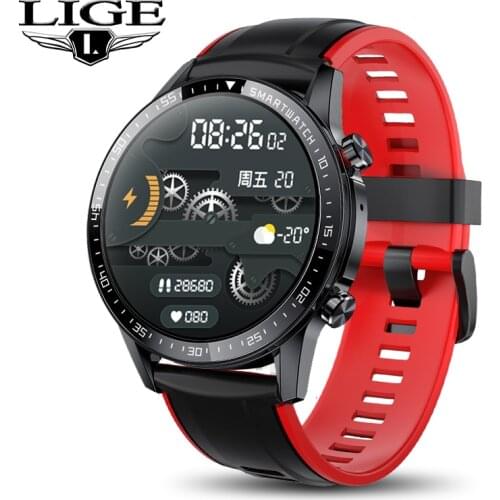 LIGE Bluetooth Call Smart Watch Fitness Tracking Heart Rate Monitoring Weather Display Sports Waterproof Watch Women Smartwatch