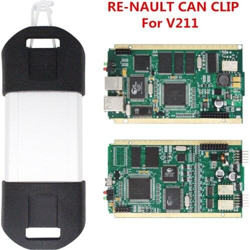 Best For Rena-ult Can Clip V200 Full Chip CYPRESS AN2131QC OBD2 Code Reader Scanner Fits Ren ault Diagnostic Tool