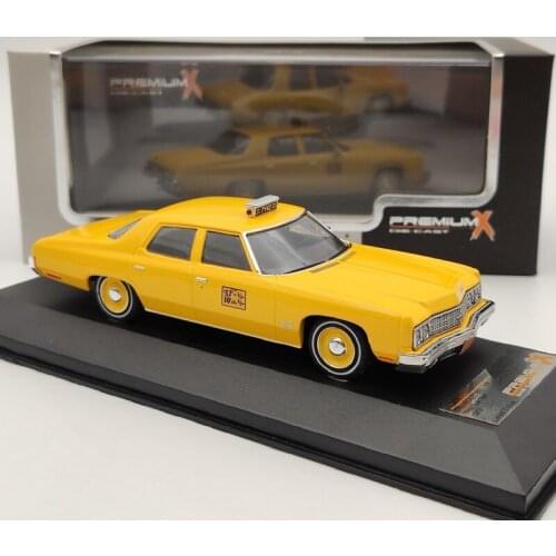 Diecast 1/43 New York Taxi 1973 Simulation Alloy Car Model Mini Classic Car Static Display Adult Collection Gift Boys for Toys