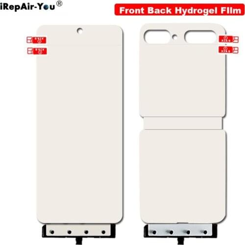 1 Set Soft Front+Back Hydrogel Film For Samsung Galaxy Z Flip Full Cover Screen protector Nano Protective film Not Glass