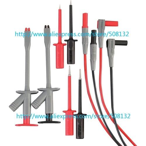 Extech TL810 Electrical Test Lead Kit Tools,8-piece double insulated test probe