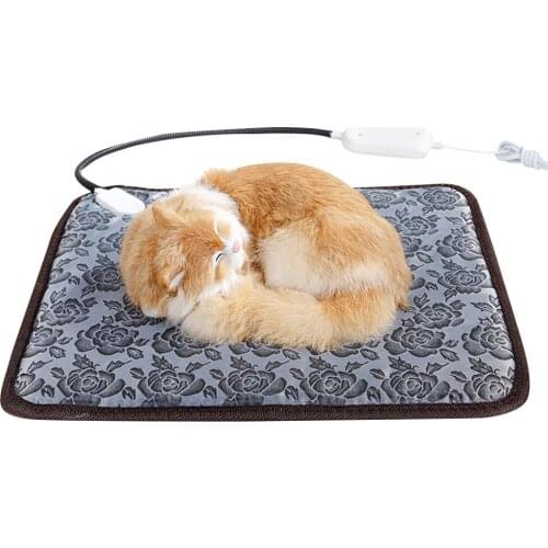 Pet Dog Cat Heating Pad Waterproof Warmer Mat Bed for Dogs Cats Indoor Warming Mat 45*45cm
