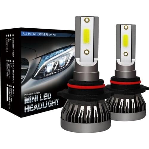 New Designed H4 H7 Mini LED Car Headlight 8000lm 6000K Cold White Led H1 H8/H9/H11 9005/HB3 9006/HB4 9012 fog Lights Bulbs