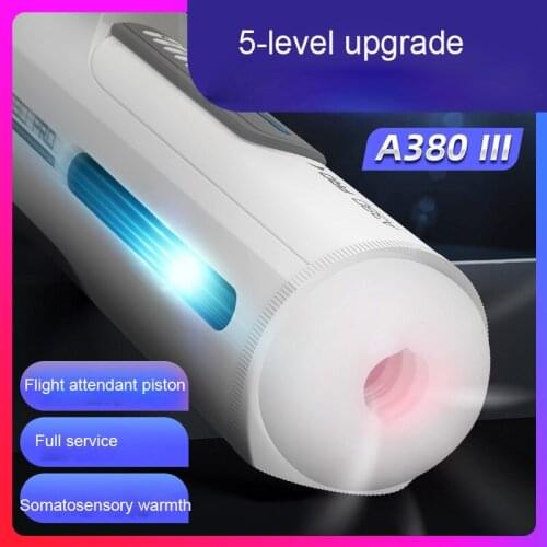 Leten A380 Fully Automatic Telescopic Heating Strong Male Masturbator Sucking Masturbation Cup Sex Machine Sex Product for Men