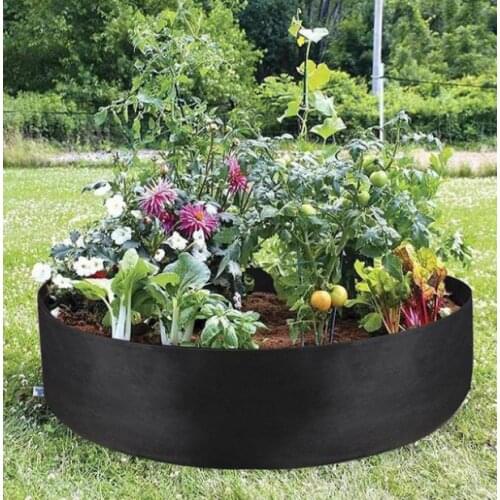 Garden Fabric Garden Raised Bed Round Planting Container Grow Bags Fabric Planter Pot For Plants Nursery Pot -40