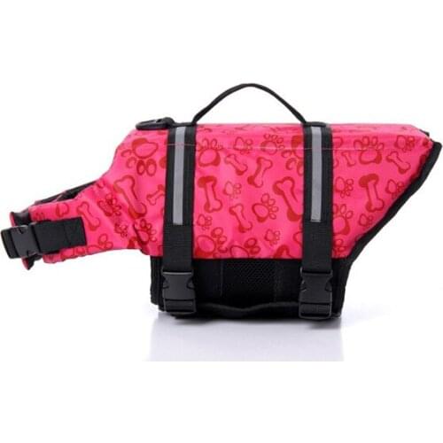 Dog Life Vest Safety Summer Pet Life Jacket Surfing Breathable Clothes Dogs Swimwear Vacation Oxford Pets Swimming Suit Vest