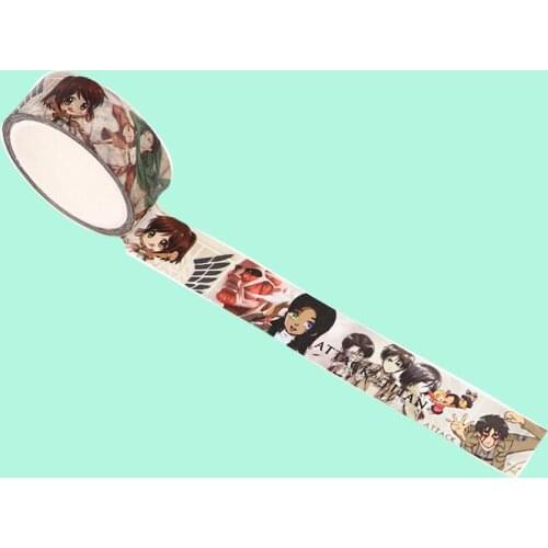 G2085 Anime DIY Scrapbooking Sticky Adhesive Washi Paper Tape Printed Patterns stickers decals
