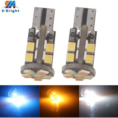 100X Canbus Amber&Ice Blue Amber&White Convert Color W5W T10 2835 22 SMD Led Bulb Turn Signal Stop Lamp Indicator Tail Light 12V