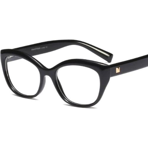 Veshion Cat Eye Glasses Frames Men Women Optical Fashion Computer Glasses