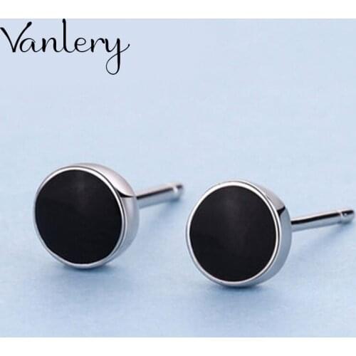 Retro Vintage Black Round Earrings For Women Christmas Gifts Punk Trendy 2021 NEW Statement Earrings Jewelry