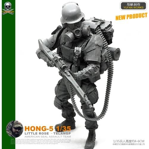 Yufan Model 1/35 Figure Modern Armed Scavenger Resin Soldier Model Kits Hong-05
