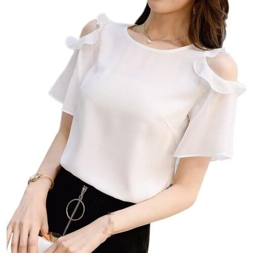 ZB2557 new Korean version spring and summer 2020 womens wear fashion slim casual chiffon shirt cheap wholesale