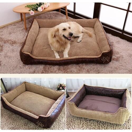 Winter Warm Dog Bed for Small Large Dogs Cozy Reversible Pet Cat Puppy Big Dog Beds Sofas Chihuahua House Kennel Pets Products