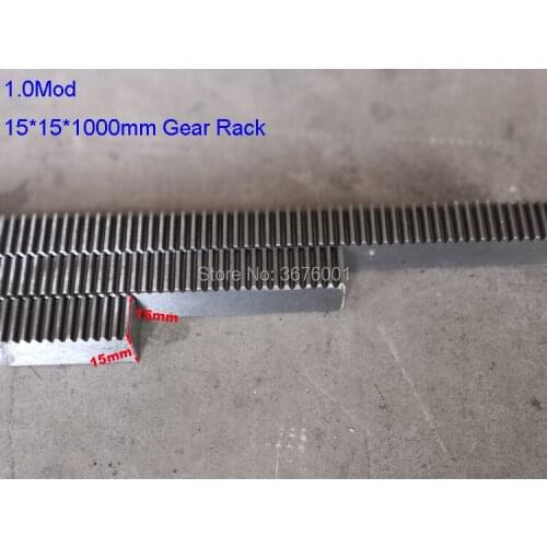 1pcs 1M 1.0 Mod 15*15*1000mm Mold Gear Rack Precision CNC Rack (straight teeth) Toothed rack