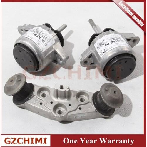 3PC Engine Motor Mount + Automatic Transmission Mount 94837506100 94837506200 97037511801 Fit For Porsche Panamera 2010-2016