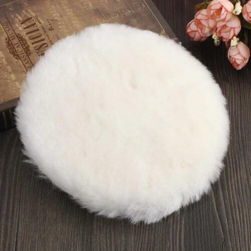5PCS 150 mm Lambs Wool Polishing Bonnet Car Polishing Pad Polish Waxing Pads For For Car Polishing Buffing Patch