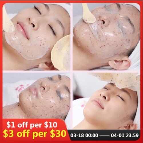 5PCS SPA Mask Rose Hyaluronic Acid & Kiwifruit & Cherry Soft Mask Powder Face Mask Anti Aging Anti Wrinkle Peel Off Facial Mask