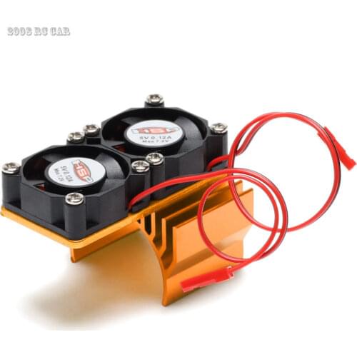 540 550 Electric 36mm Motor Cover Heat Sink Twin Cooling Fan RC 1/10 Car 7025 NEW ENRON 1:10