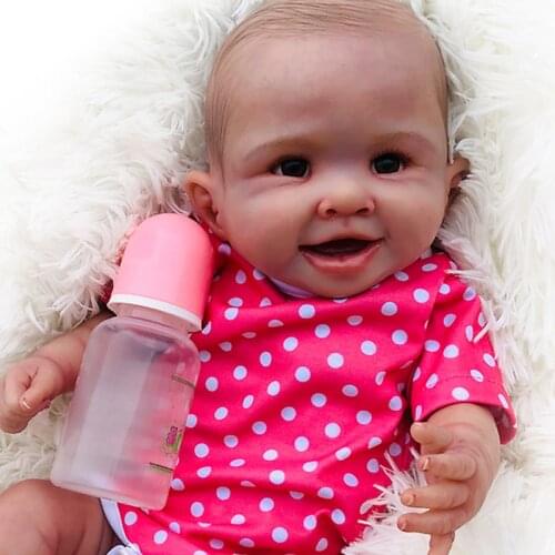 55cm Full Silicone Reborn Girl Baby Doll Toy Masterpiece bebe reborn newborn dolls colletiable Amazing Painting Doll Brinquedo