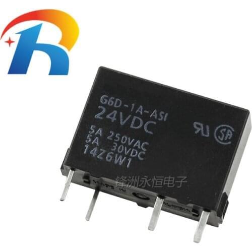 Free shipping 10PCS/LOT G6D-1A-ASI-5VDC G6D-1A-ASI-12VDC G6D-1A-ASI-24VDC Omron original relay G6D-1A-ASI DC5V12V24V