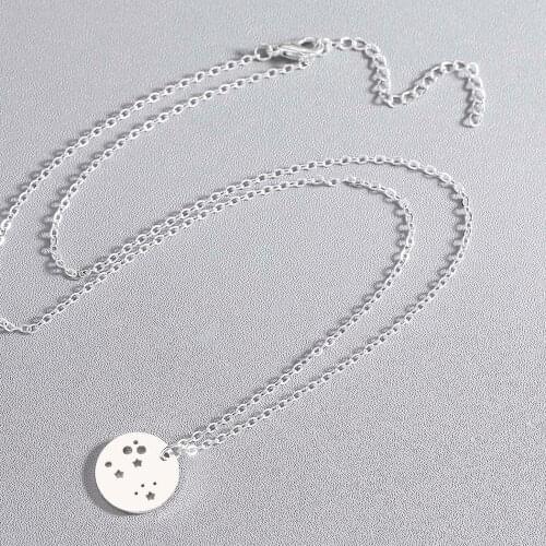 CHENGXUN 2020 Women Stainless Steel Necklace Fashion Everyday Necklace Animal Round Mermaid Jewelry for Children Birthday Daily