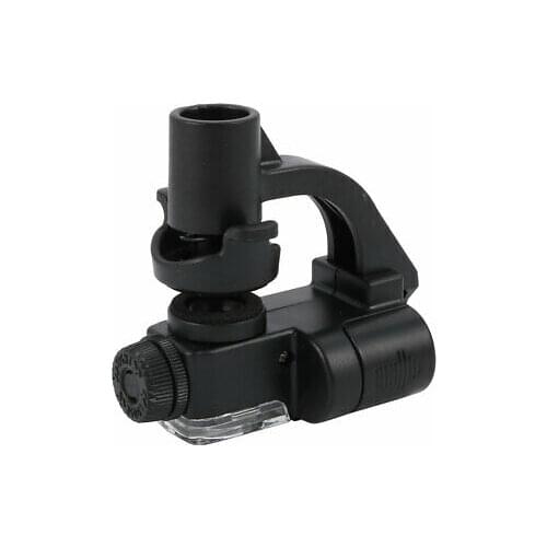 Mobile Phone Holder Type LED Light Microscope Pocket Clip-on Lens Microscope 90X