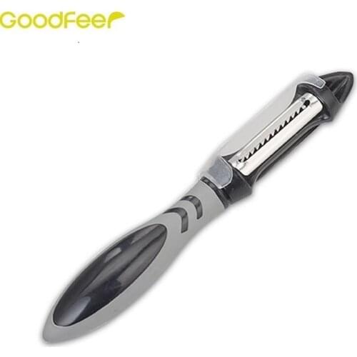 Goodfeer Stainless Steel 2 in 1 Vegetable Fruit Julienne Peeler with Ergonomic Handle Vegetable Peeler Slicer Kitchen&Dining